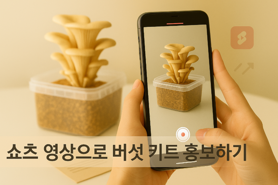 쇼츠 영상으로 버섯 키트 홍보하기