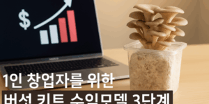 버섯 키트 수익모델 3단계