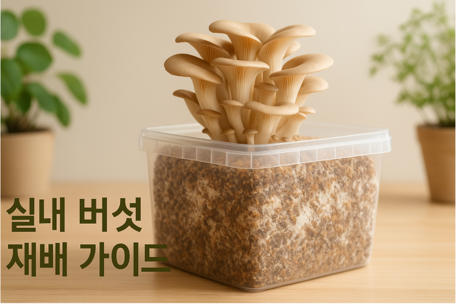 초보자를 위한 실내 버섯 재배법 