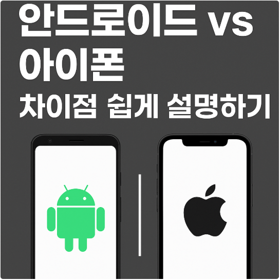 안드로이드 vs 아이폰 차이점 확인하기