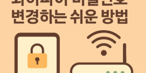 50대를 위한 와이파이 비밀번호 변경하는 쉬운 방법