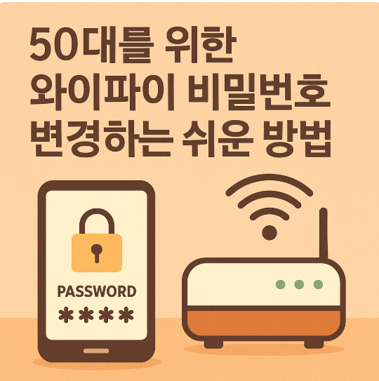 50대를 위한 와이파이 비밀번호 변경하는 쉬운 방법