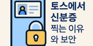 토스에서 신분증 찍는 이유와 보안