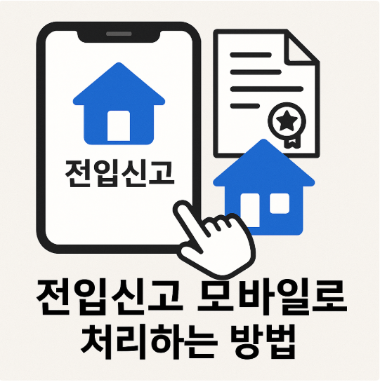 전입신고 모바일로 처리하는 방법