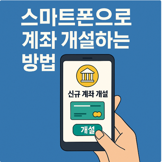 스마트폰으로 계좌 개설하는 방법