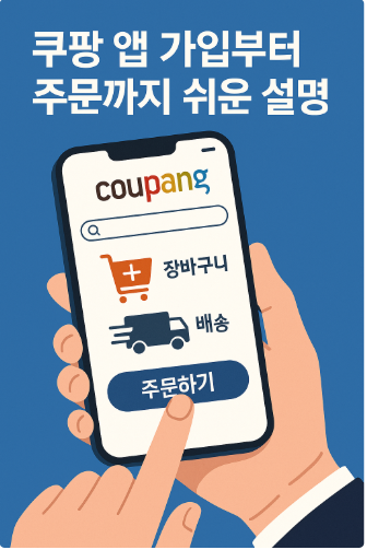 쿠팡 앱 가입부터 주문까지 