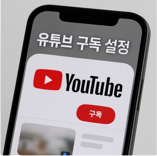유튜브 설치와 구독 설정 방법