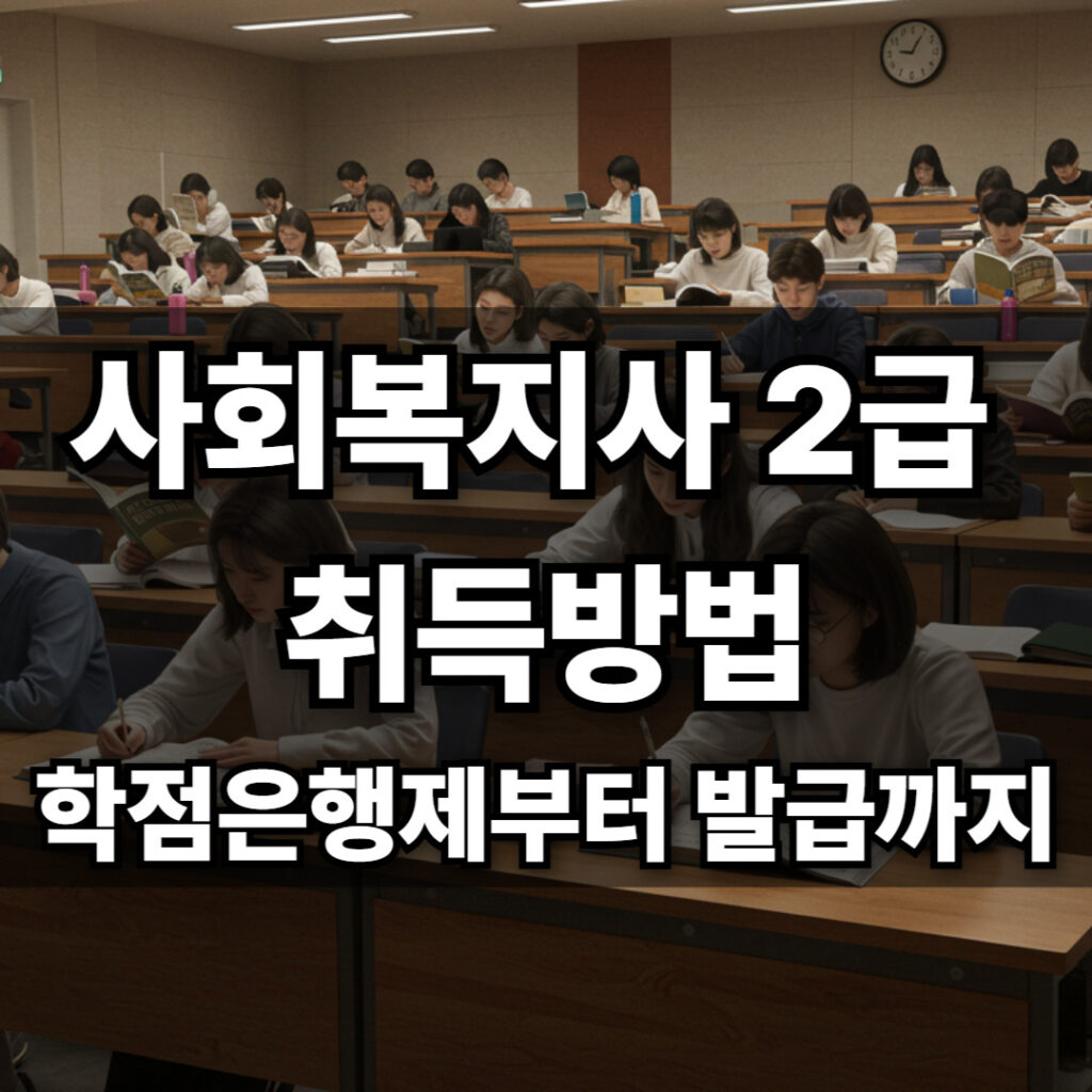 사회복지사 2급 신청 절차·실습·자격요건 학점은행제부터 현장실습까지