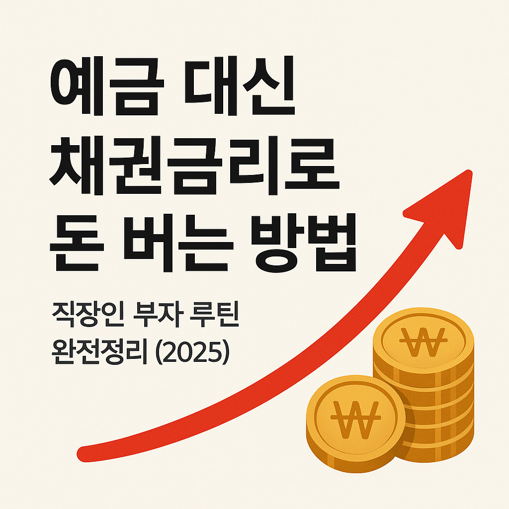 예금대신 채권금리로 돈 버는 방법