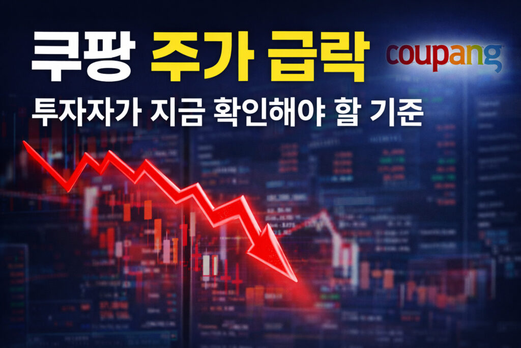 쿠팡 주가 급락 투자자가 확인해야 할 기준 