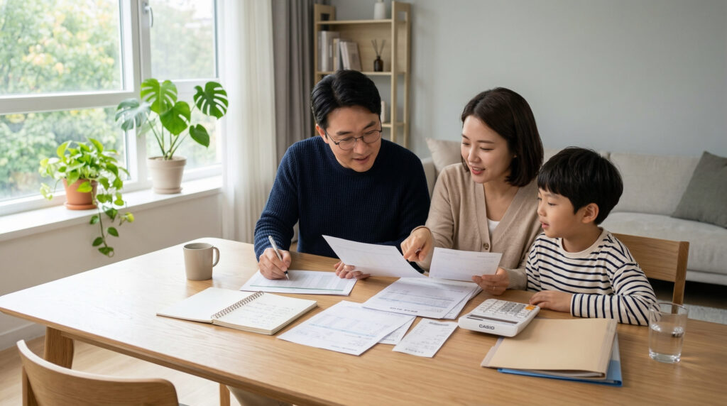 건강보험료 기준 중위소득 확인하는 가족
