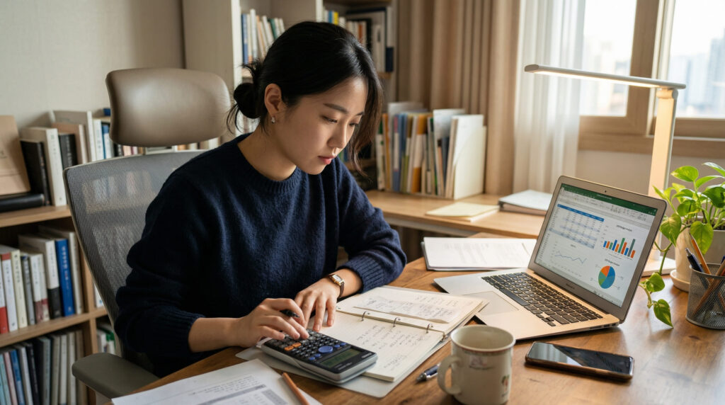 직장인 신용대출 왜 안 되는지 거절 사유 확인하는 여성