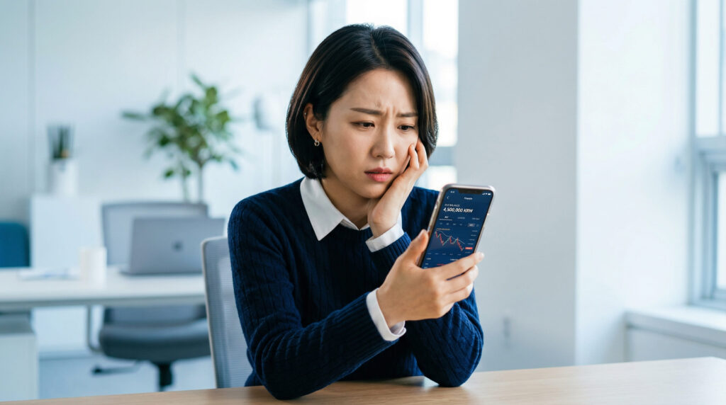 프리랜서·무직자는 대출 조회 하는 여성