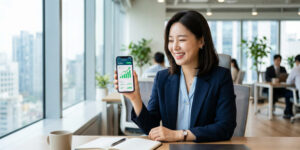 프리랜서 대출 승인 된 여성