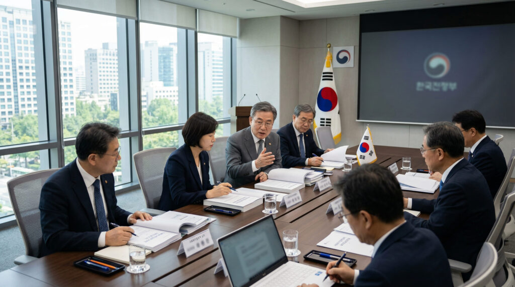 중위소득  회의하는 모습 