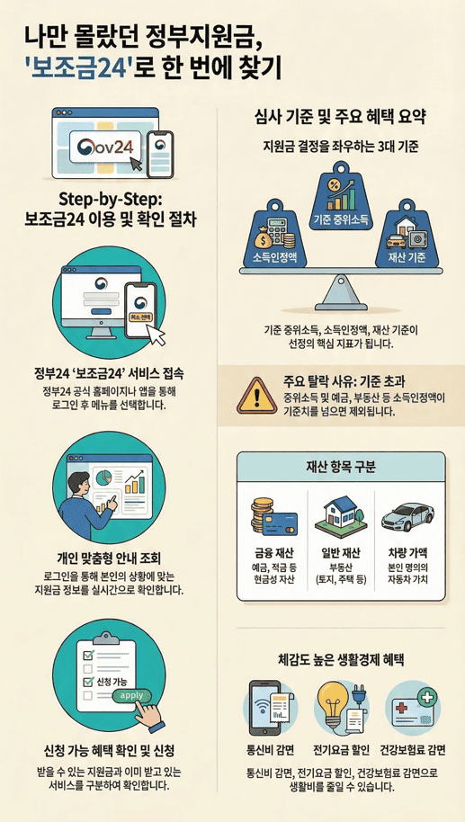 나만 몰랐던 정부지원금 찾기 