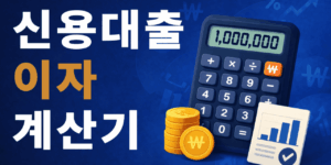 신용대출 이자 계산기