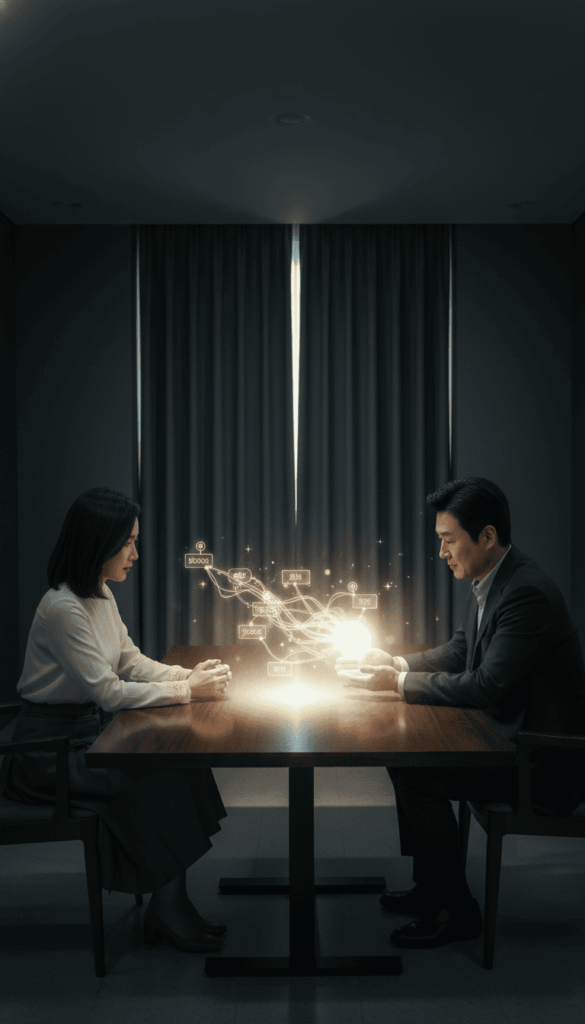 카드 연체 없이 신용점수 관리하는 비법 확인하는 여성과 남성