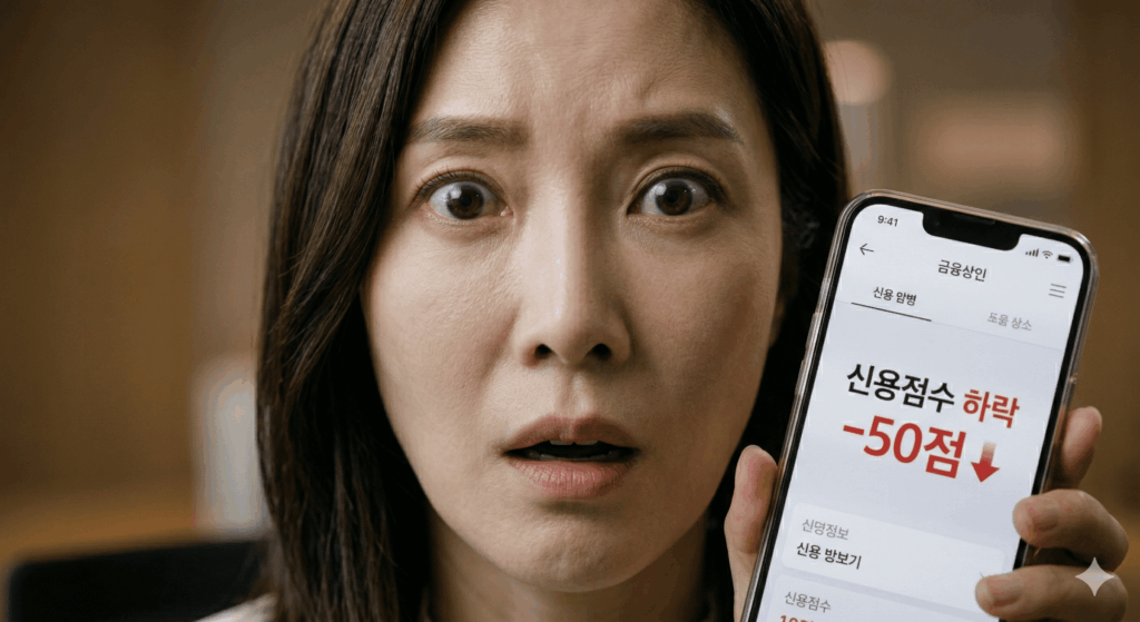 카드값 잘 냈는데 신용점수 하락? 내 점수 복구 기준 1분 확인하기